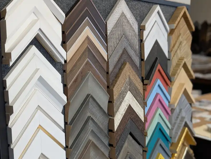 Custom moulding frame options at Picture This