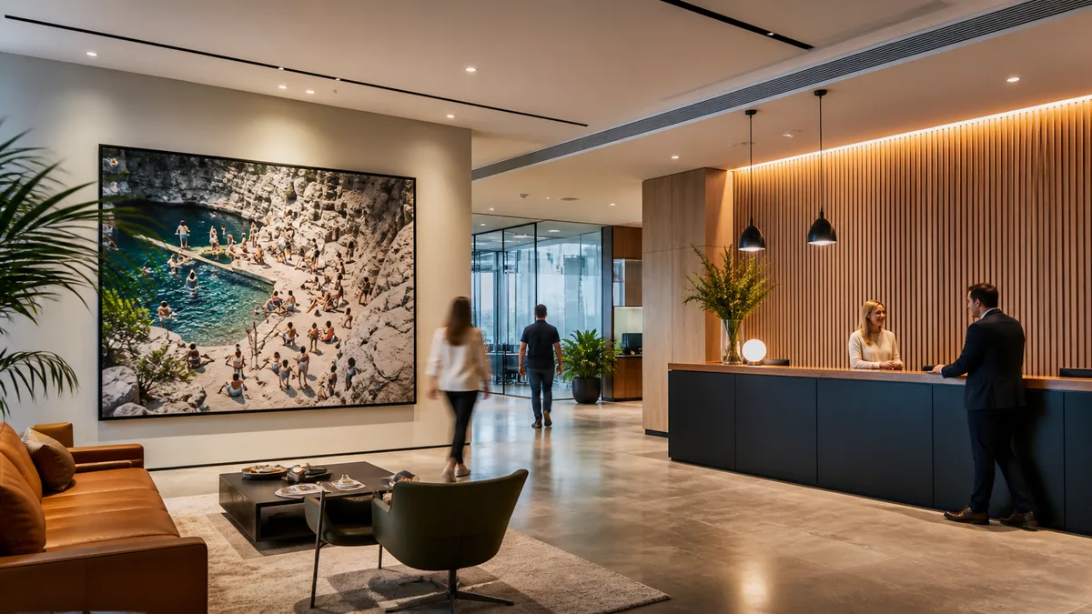 Corporate lobby art program near Irvine Spectrum
