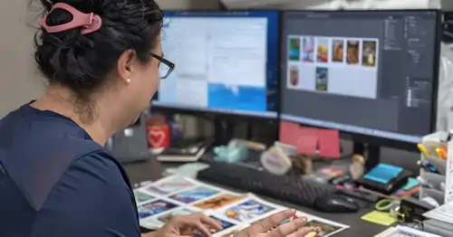 Color correction and proofing at Picture This Framing