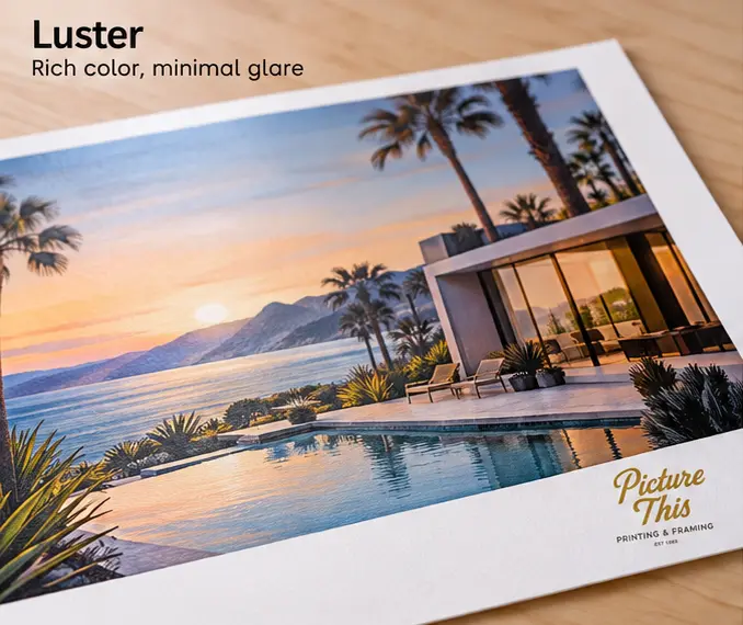 Luster paper finish — fine art printing by Picture This