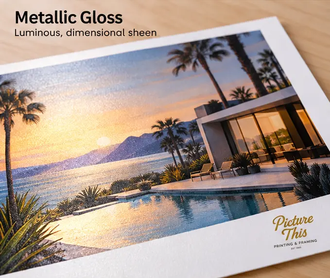 Metallic Gloss paper finish — fine art printing by Picture This