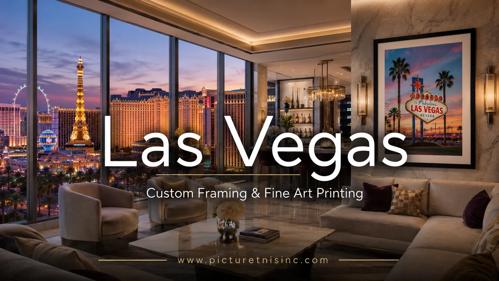 Las Vegas custom framing and fine art printing for hotel casino and resort art programs