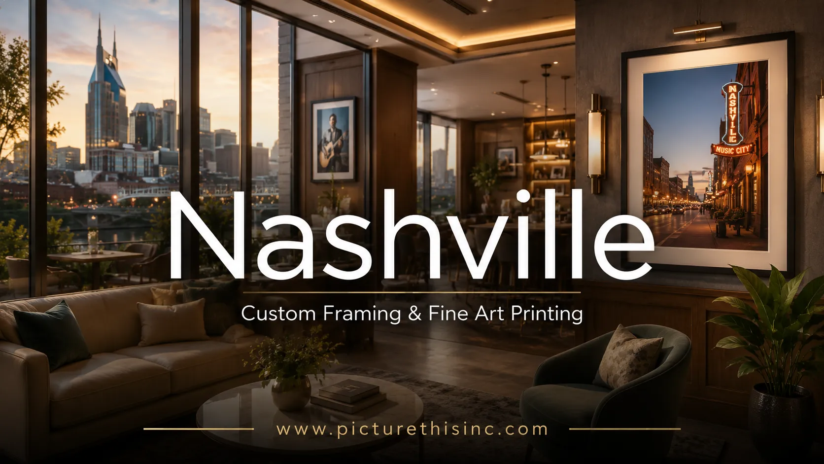 Nashville custom framing and fine art printing for hotel and hospitality art programs