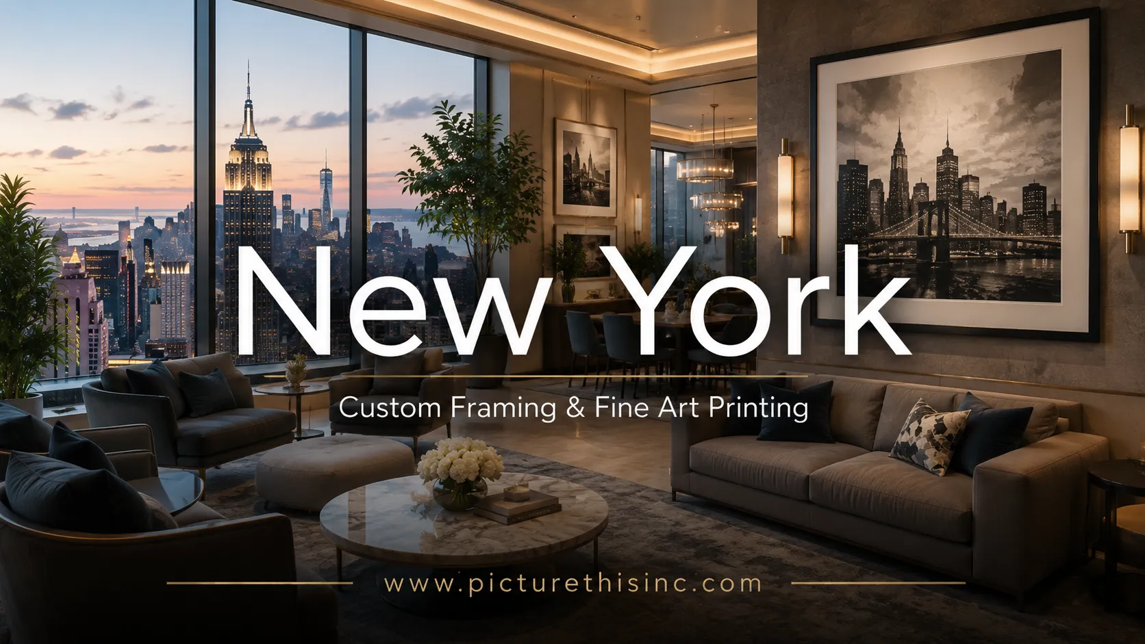 New York City custom framing and fine art printing for commercial hotel and corporate art programs