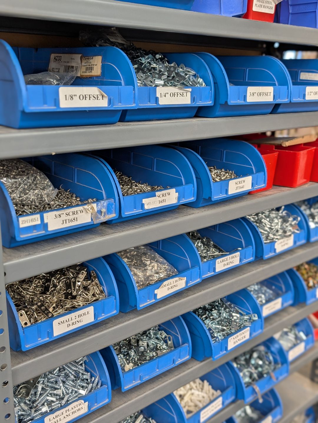 Detailed parts organization